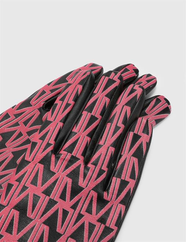 Nina Pink Women's Leather Gloves
