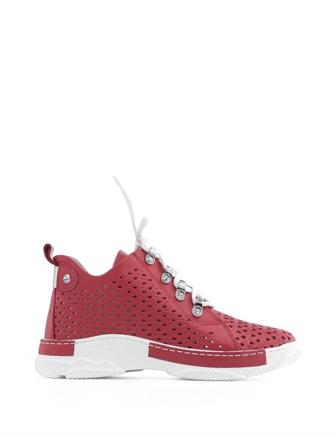 Nino Women's Sneaker Red Leather