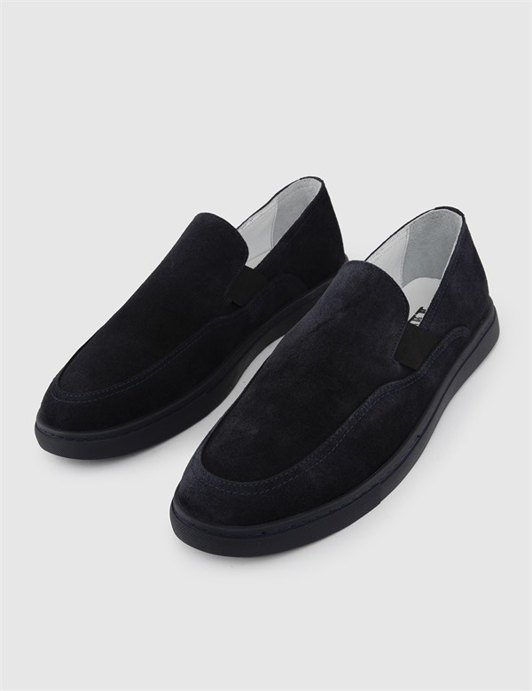 Noah Navy Blue Suede Leather Men's Daily Shoe