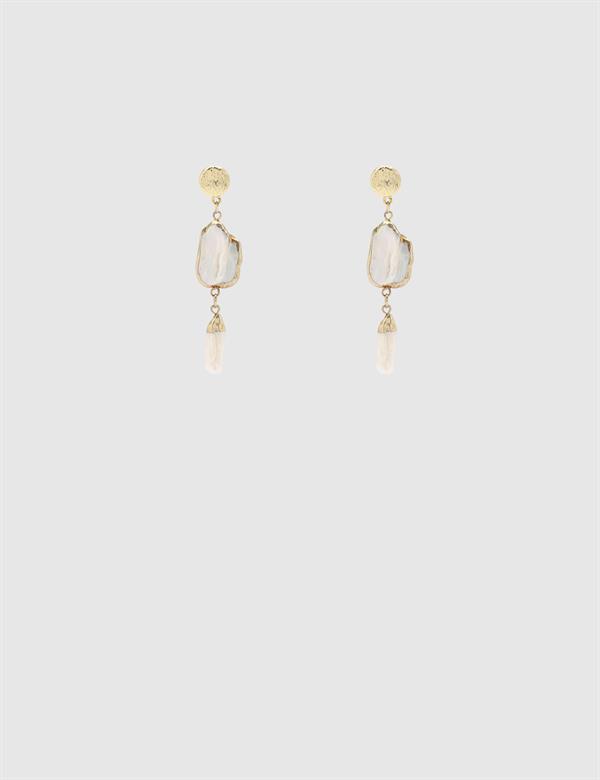 Noemia Gold Pearl Women's Earrings
