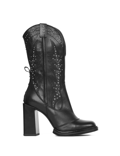 Nona Women's Boot Black Leather
