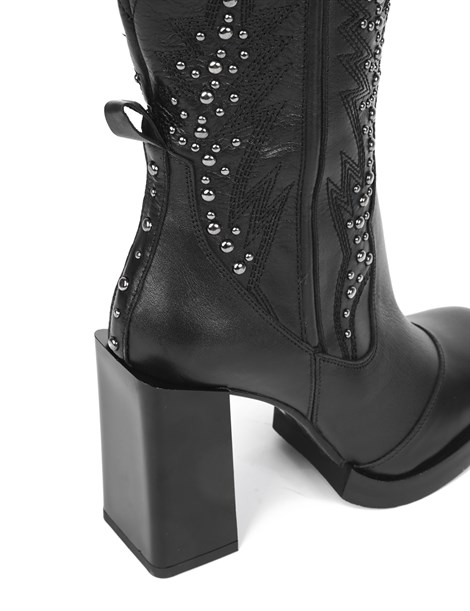 Nona Women's Boot Black Leather