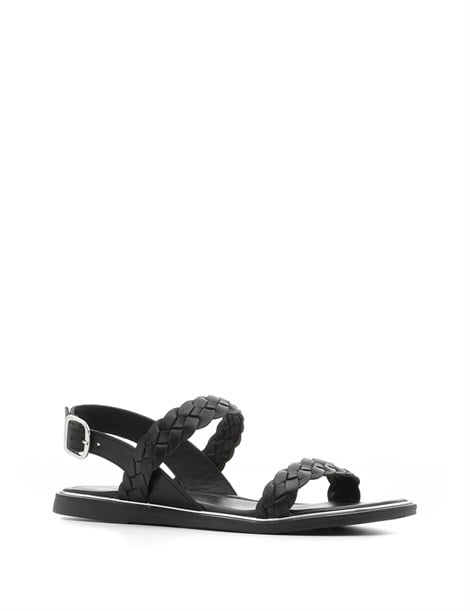 Omo Women's Sandal Black Leather