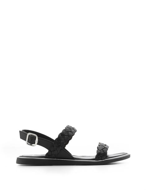 Omo Women's Sandal Black Leather