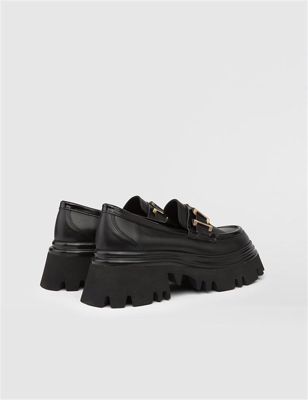 Onta Black Patent Leather Women's Loafer
