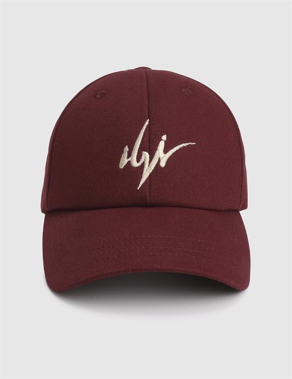 Peta Gabardin Bordo Unisex Şapka