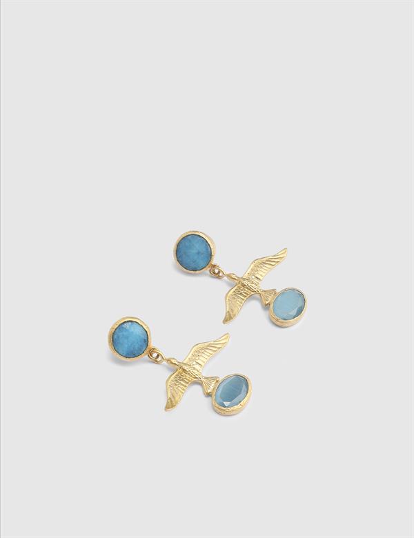 Plzen Turquoise Natural Stone Women's Earrings