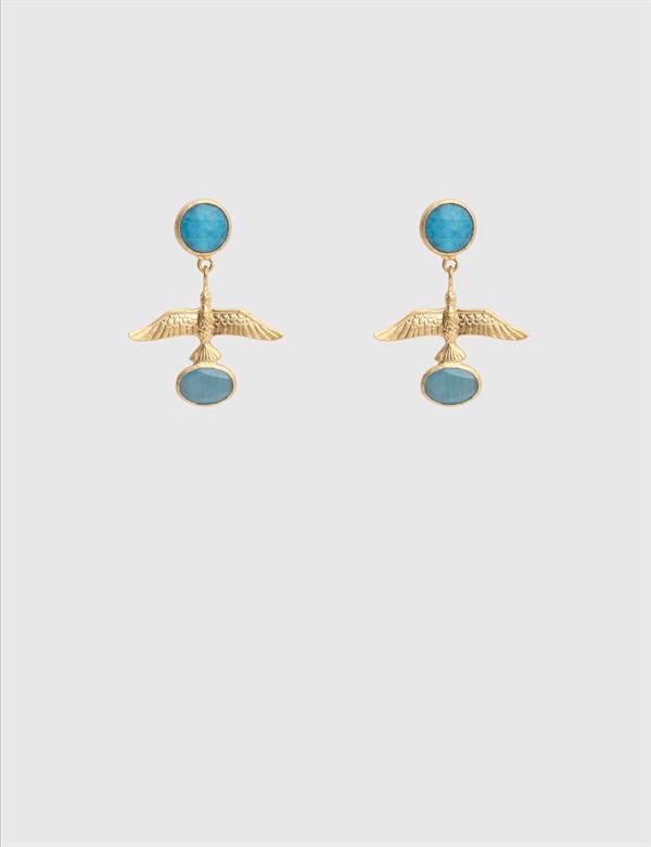 Plzen Turquoise Natural Stone Women's Earrings