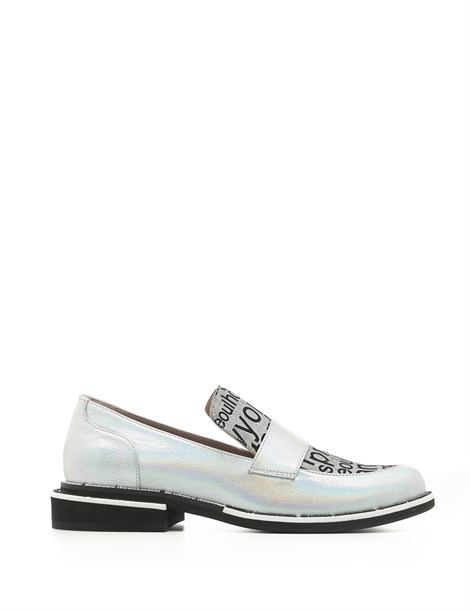 Porto Women's Moccasin Metallic Silver Hologram