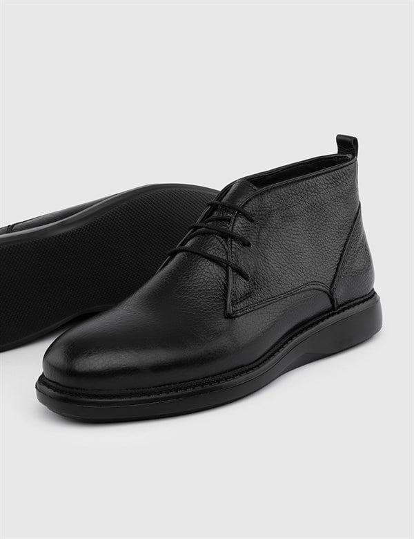 Primula Black Floater Leather Men's Boot