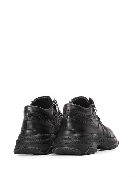 Puta Men's Sneaker Black Leather