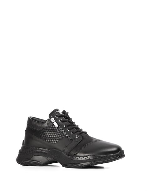 Puta Men's Sneaker Black Leather