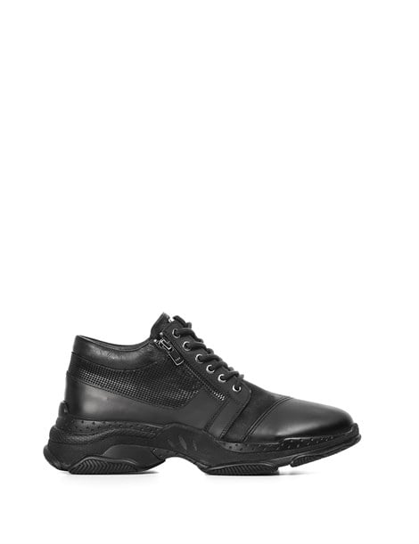 Puta Men's Sneaker Black Leather