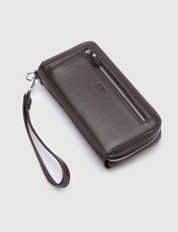 Regulus Brown Floater Leather Men's Handbag