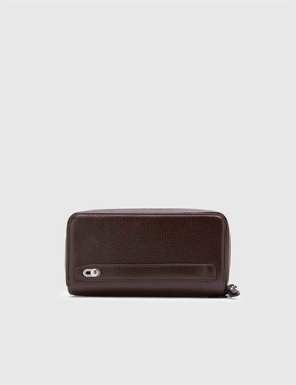 Regulus Brown Floater Leather Men's Handbag