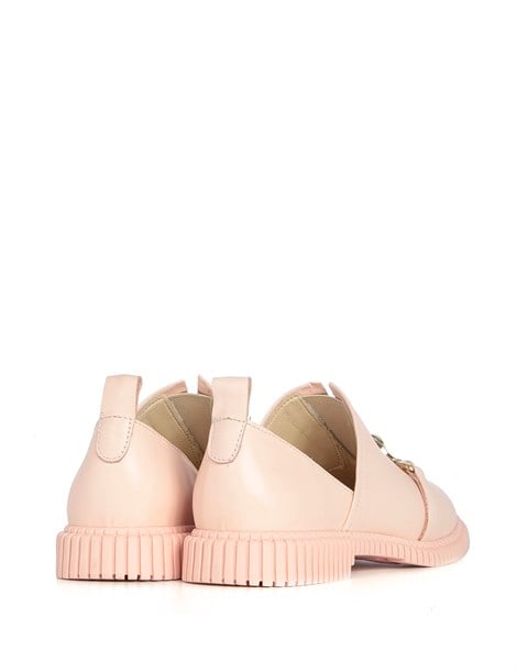 Renny Women's Moccasin Powder Pink Leather