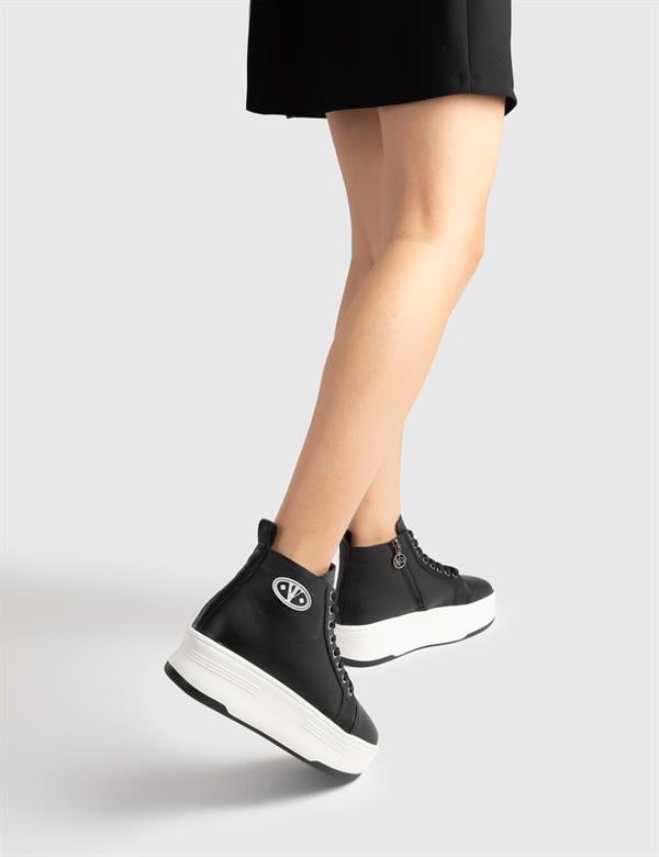 Rex Black Leather Women's Boot