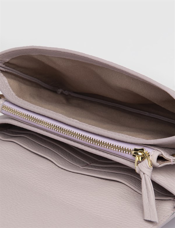 Risor Lilac Floater Leather Women's Shoulder Bag
