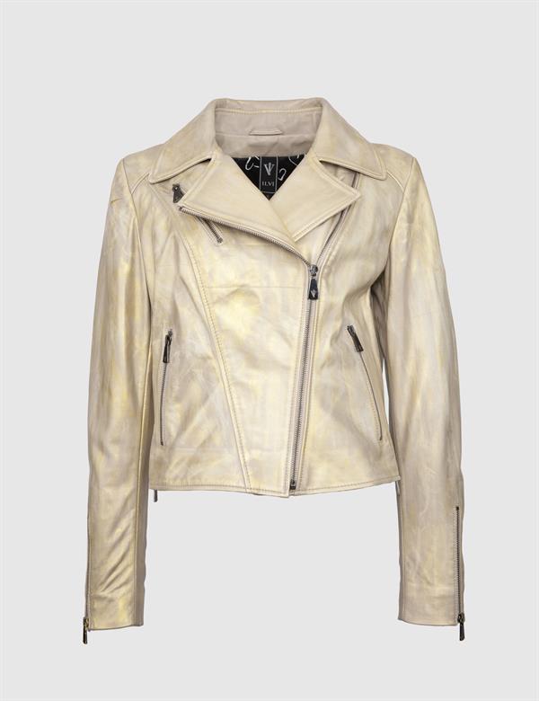 Rivers Gold Women's Leather Jacket