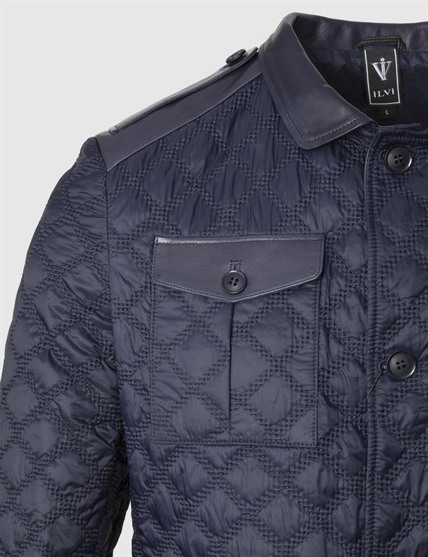 Rivne Navy Blue Men's Bomber Jacket