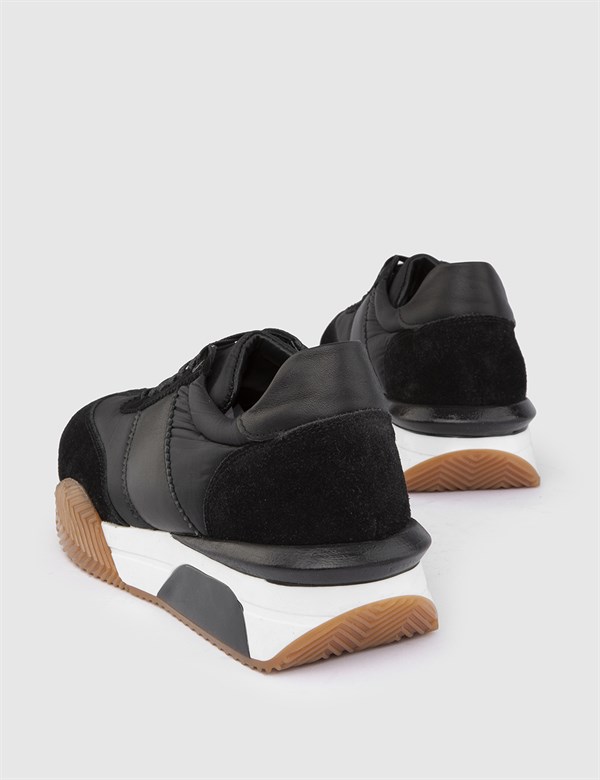 Roni Black Suede Leather Men's Sneaker