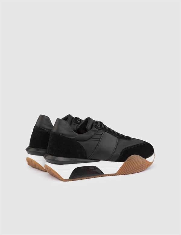 Roni Black Suede Leather Men's Sneaker