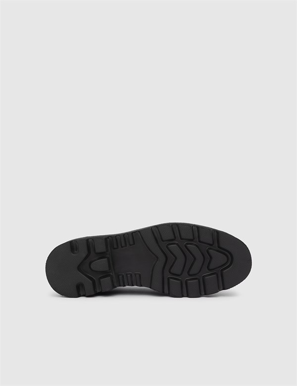 Roxo Black Floater Leather Men's Daily Shoe