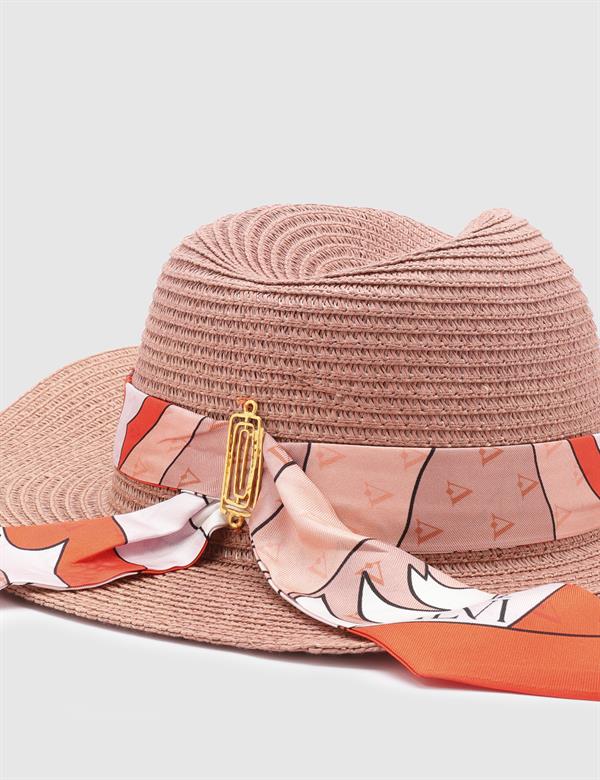 Rozalin Dusty Rose Women's Straw Hat