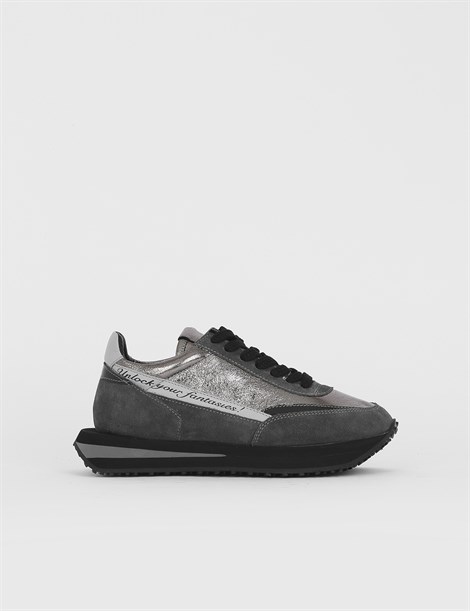 Santıago Grey Suede Women's Sneaker
