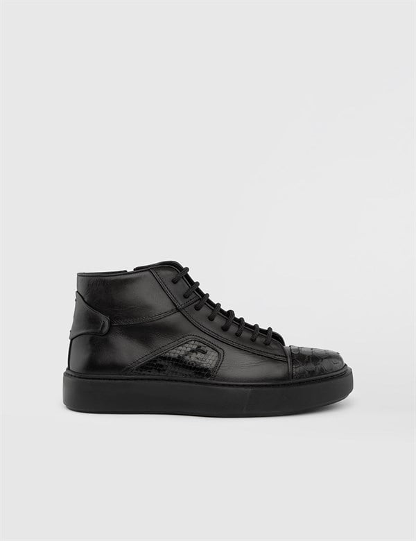 Sedum Black Snake Leather Men's Boot