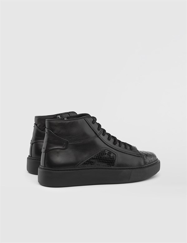 Sedum Black Snake Leather Men's Boot