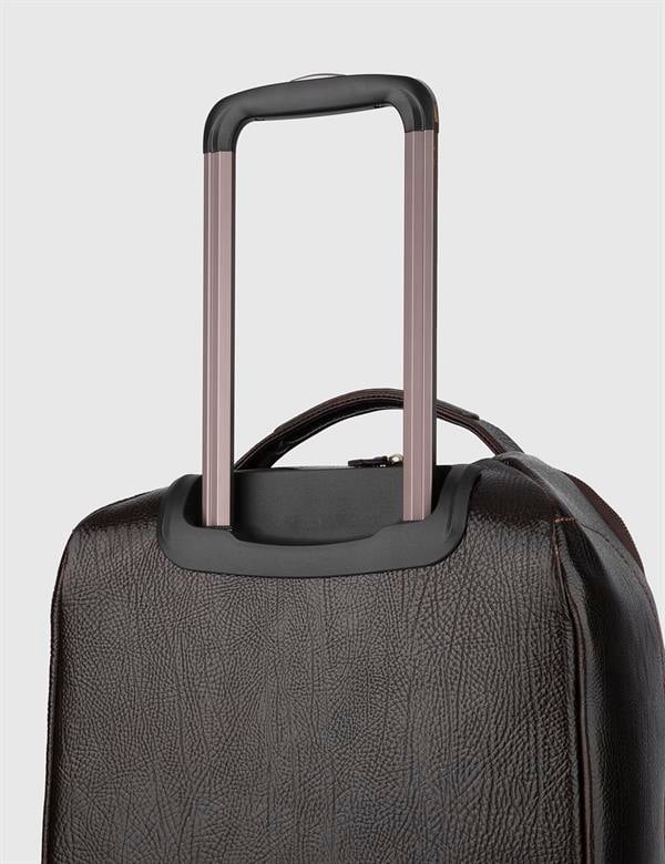 Shaw Unisex Kabin Boy Valiz Kahverengi Floter Deri