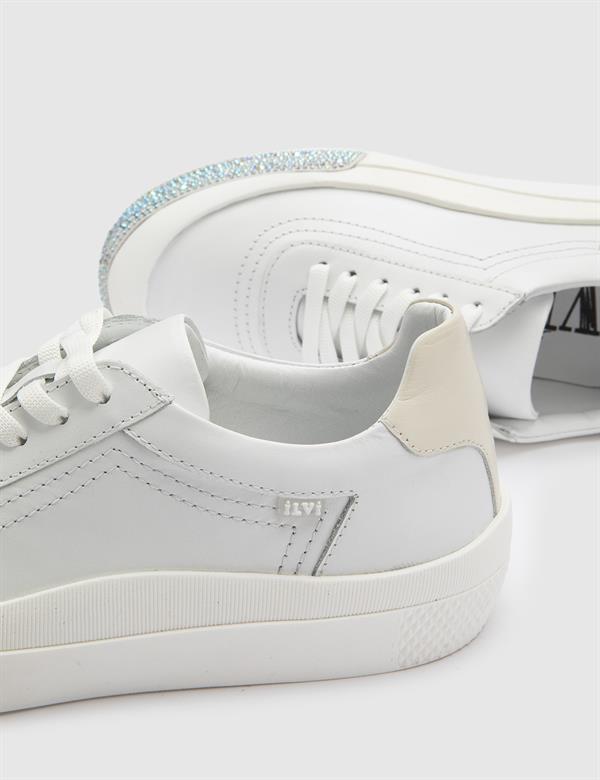 Sion White Leather Women's Sneaker