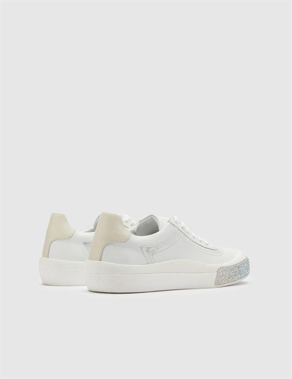 Sion White Leather Women's Sneaker