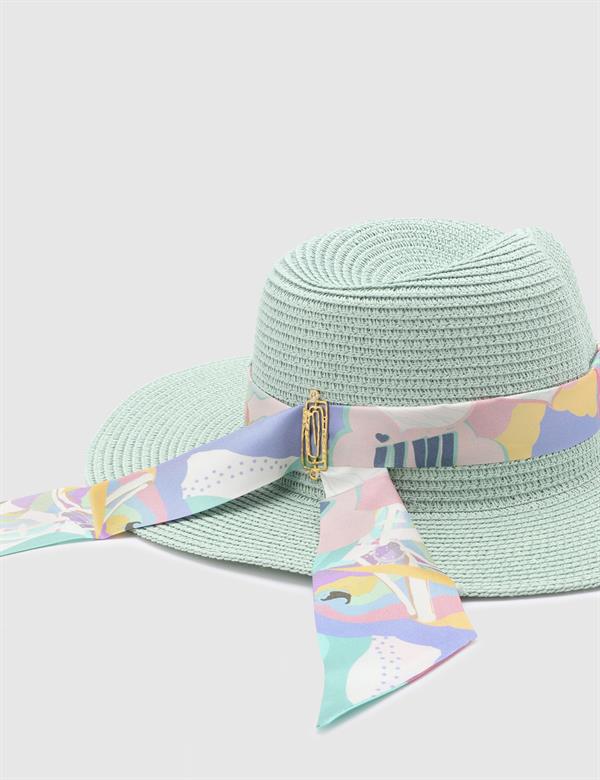 Sleta Green Women's Straw Hat