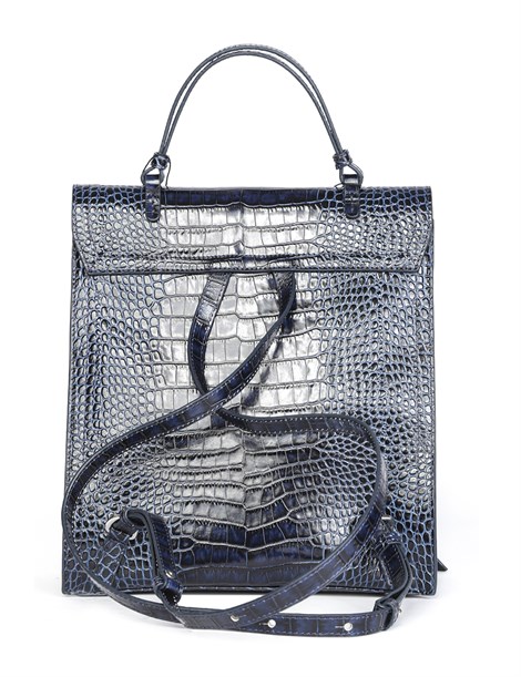 Spela Women's Backpack Navy Blue Crocodile