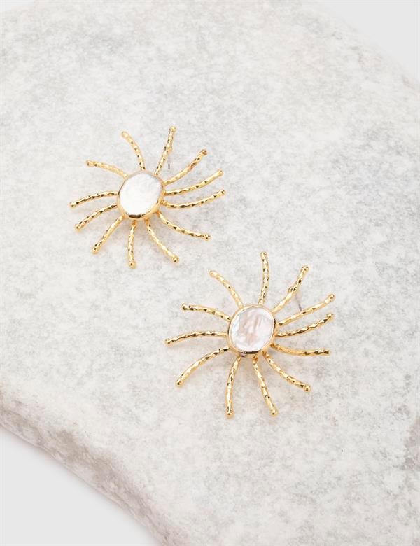Tahlia Gold Pearl Women's Earrings