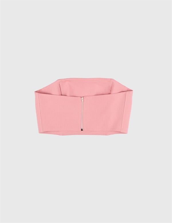 Teah Keten Pembe Kadın Büstiyer