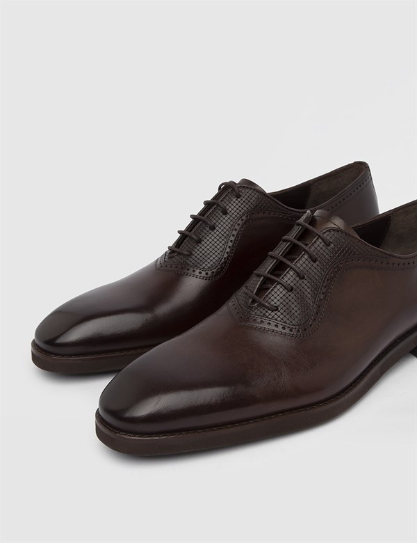 Abies Antique Brown Leather Men's Classic Shoe