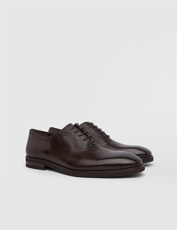 Abies Antique Brown Leather Men's Classic Shoe