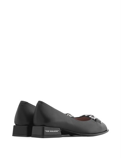 Adel Women's Ballerina Black Leather
