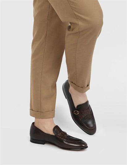 Alamar Brown Leather Men's Loafer