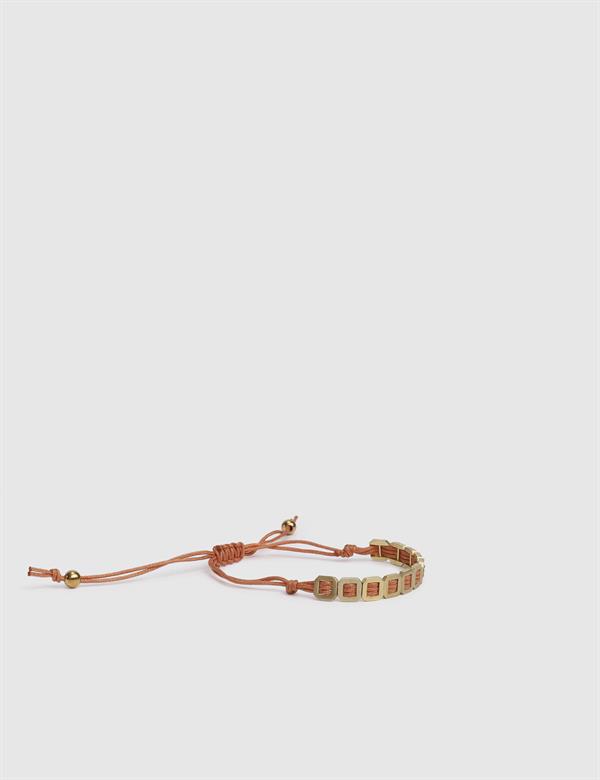 Alanis Orange Men's Bracelet