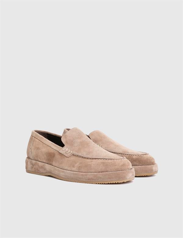 Alburg Süet Deri Vizon Erkek Loafer Ayakkabı