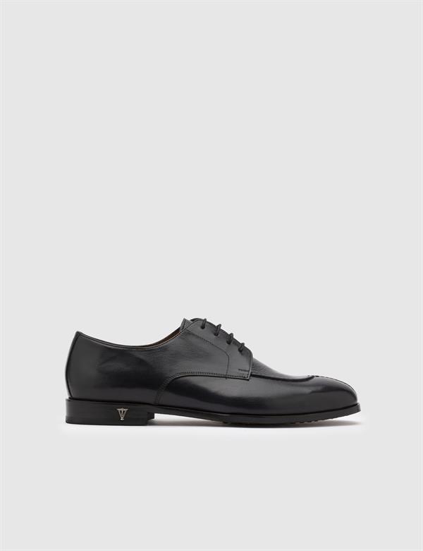 Aldrin Navy Blue Buffalo-Deer Leather Men's Classic Shoe