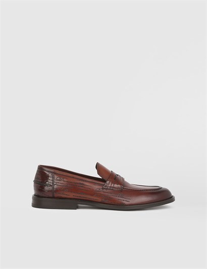 Alfia Brown Leather Men's XXX Shoe
