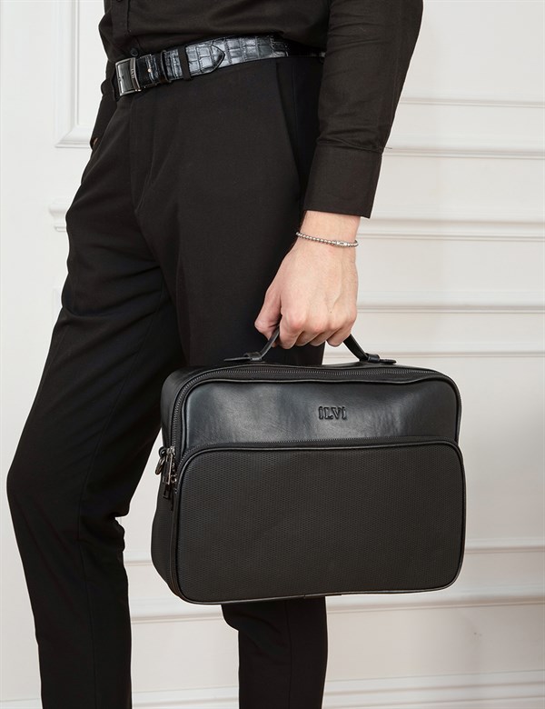 Almada Black Men's Briefcase