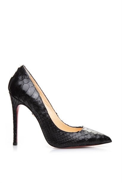 Amanda Bayan Stiletto Siyah Piton