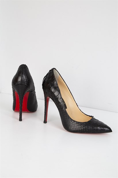 Amanda Bayan Stiletto Siyah Piton