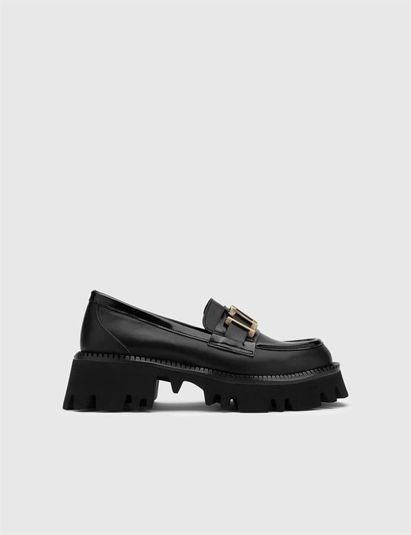 Anto Black Patent Leather Women's Loafer
